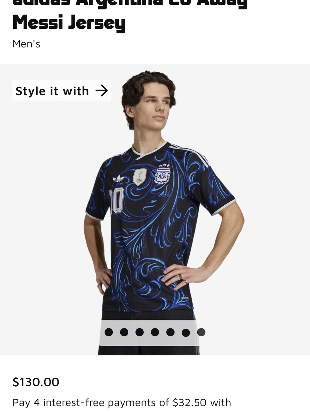 adidas Argentina 26 Away
Messi Jersey